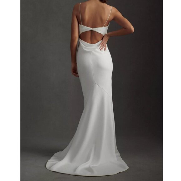 NWT Savannah Miller Emmy Sweetheart Mermaid White Wedding Gown Sz. 14 - Picture 2 of 7